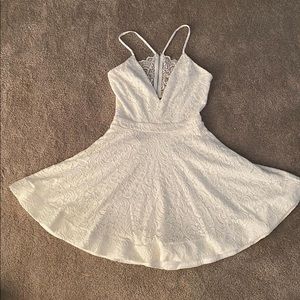 white formal dress! only worn once!